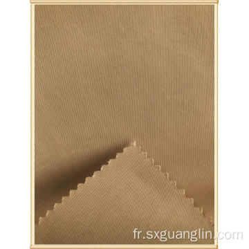 Tissu double sergé de polyester de coton pour les vêtements